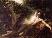 Anne-Louis Girodet-Trioson Endymion Asleep painting
